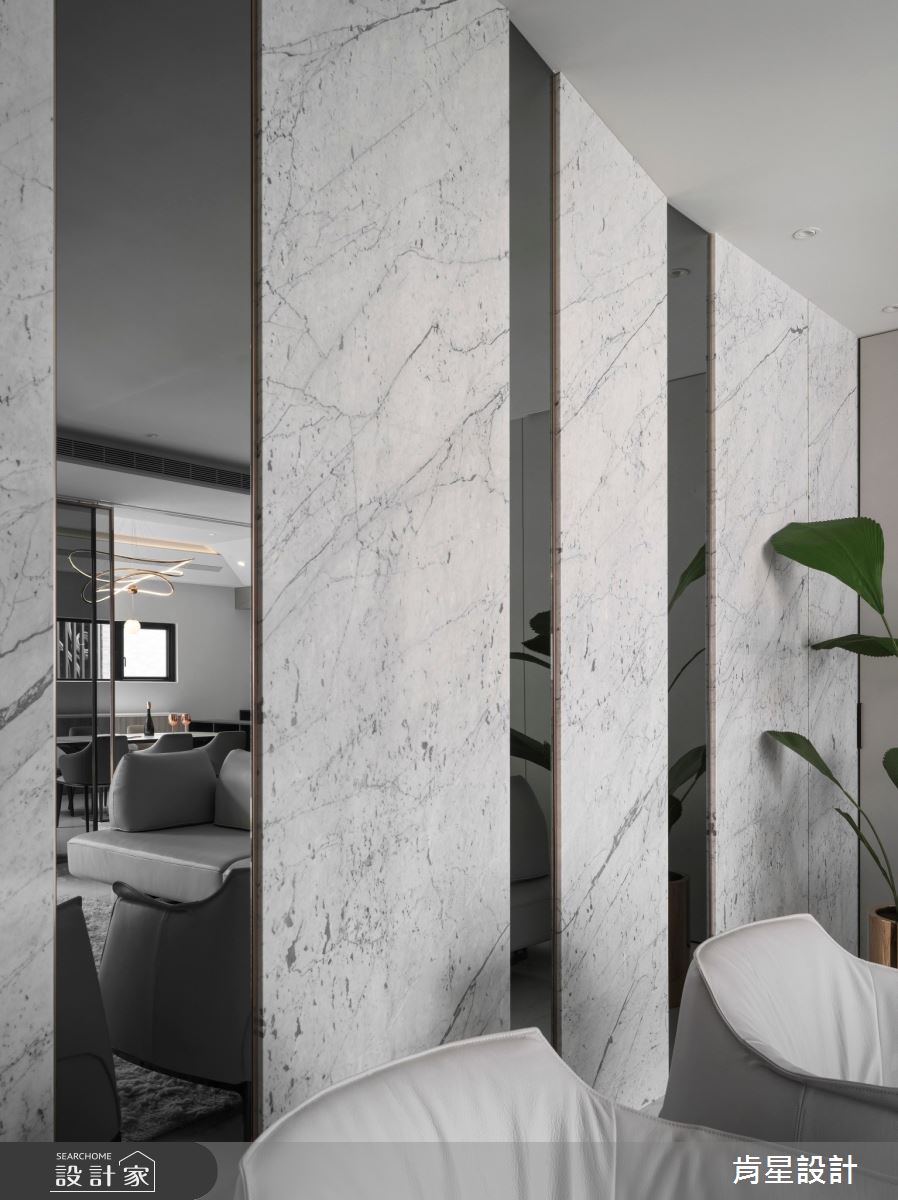 95坪新成屋(5年以下)＿輕奢風客廳案例圖片＿肯星設計＿肯星_23線光Line Light之10