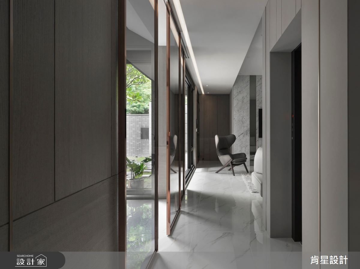 95坪新成屋(5年以下)＿輕奢風客廳案例圖片＿肯星設計＿肯星_23線光Line Light之13