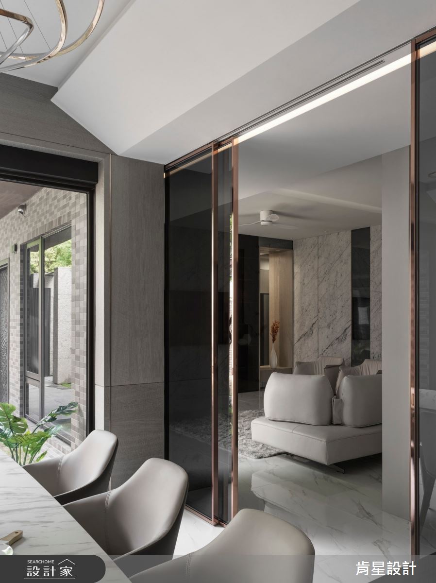 95坪新成屋(5年以下)＿輕奢風餐廳案例圖片＿肯星設計＿肯星_23線光Line Light之17
