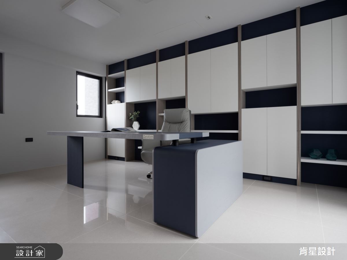 95坪新成屋(5年以下)＿輕奢風書房案例圖片＿肯星設計＿肯星_23線光Line Light之26