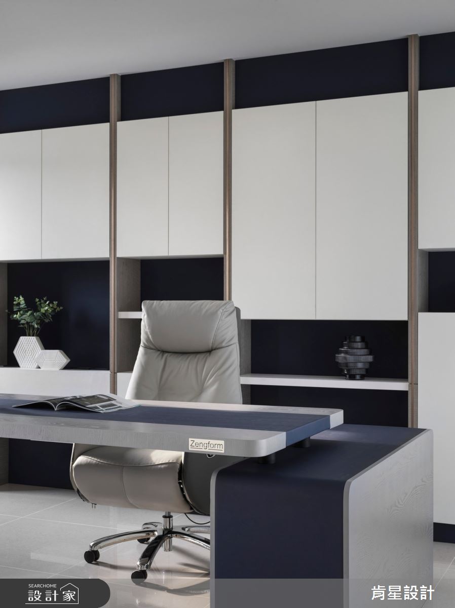95坪新成屋(5年以下)＿輕奢風書房案例圖片＿肯星設計＿肯星_23線光Line Light之29