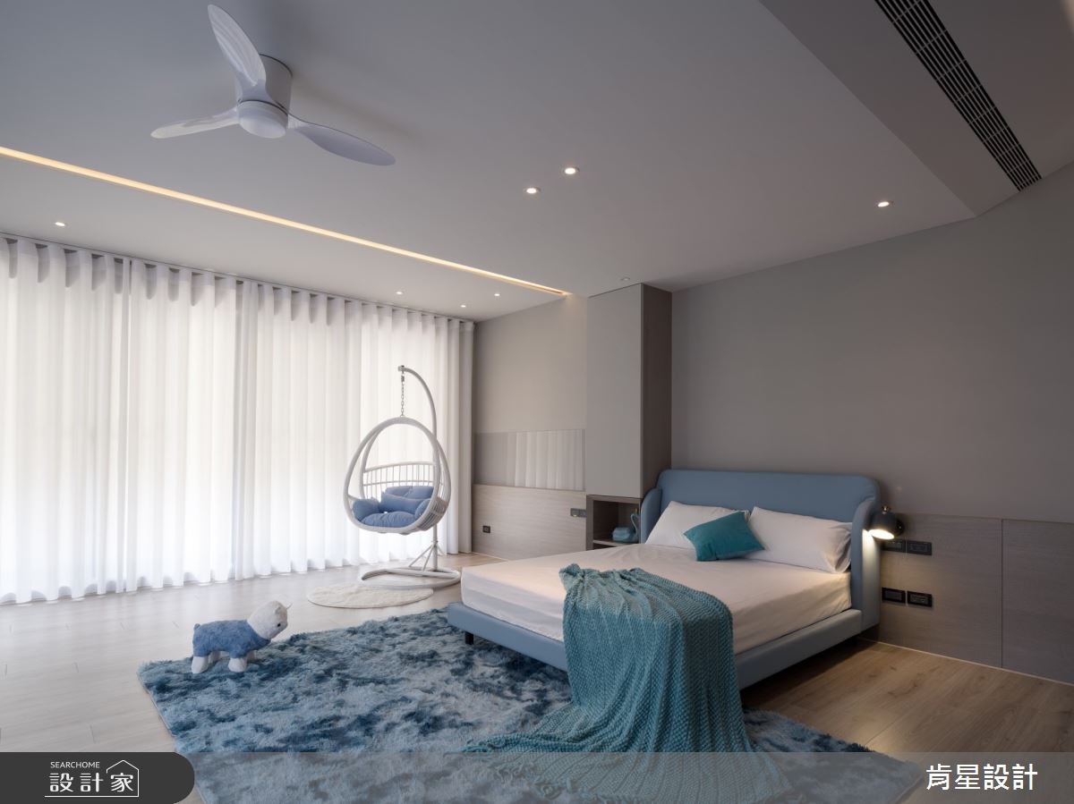 95坪新成屋(5年以下)＿輕奢風臥室案例圖片＿肯星設計＿肯星_23線光Line Light之30