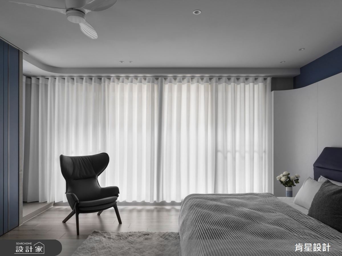 95坪新成屋(5年以下)＿輕奢風臥室案例圖片＿肯星設計＿肯星_23線光Line Light之36