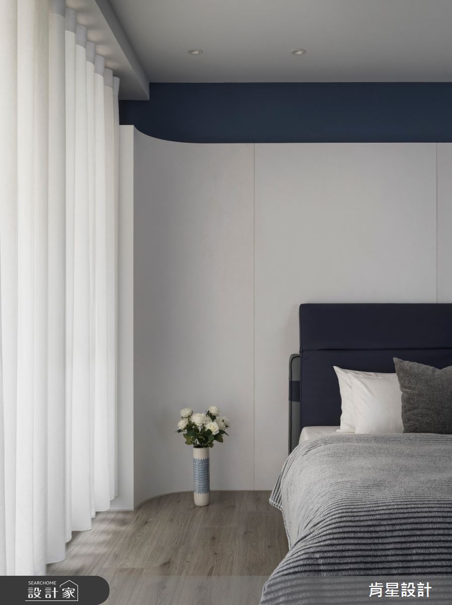 95坪新成屋(5年以下)＿輕奢風臥室案例圖片＿肯星設計＿肯星_23線光Line Light之44