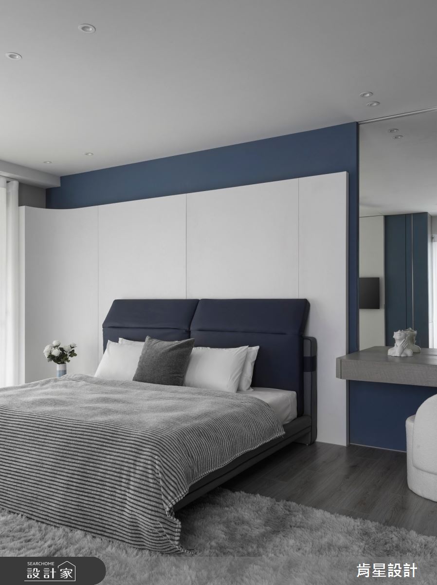 95坪新成屋(5年以下)＿輕奢風臥室案例圖片＿肯星設計＿肯星_23線光Line Light之43
