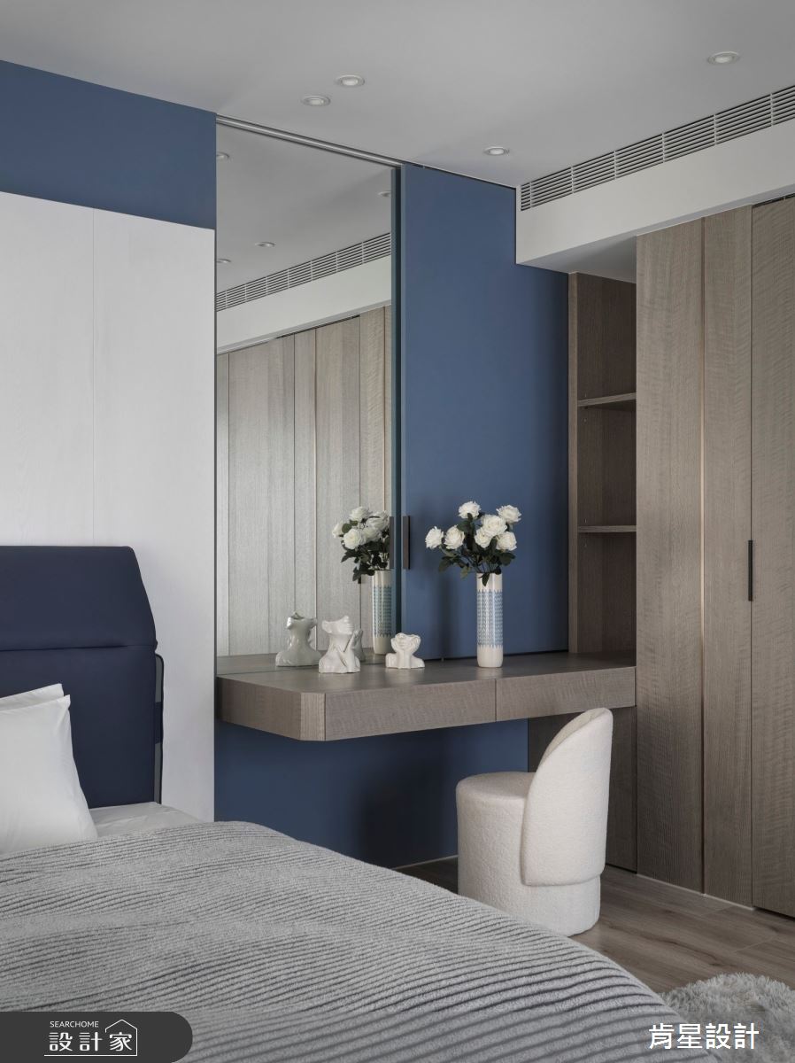 95坪新成屋(5年以下)＿輕奢風臥室案例圖片＿肯星設計＿肯星_23線光Line Light之42