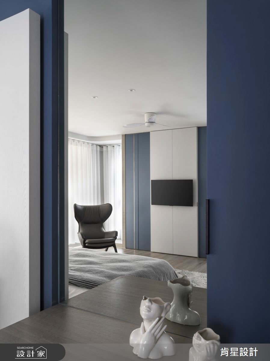 95坪新成屋(5年以下)＿輕奢風臥室案例圖片＿肯星設計＿肯星_23線光Line Light之34