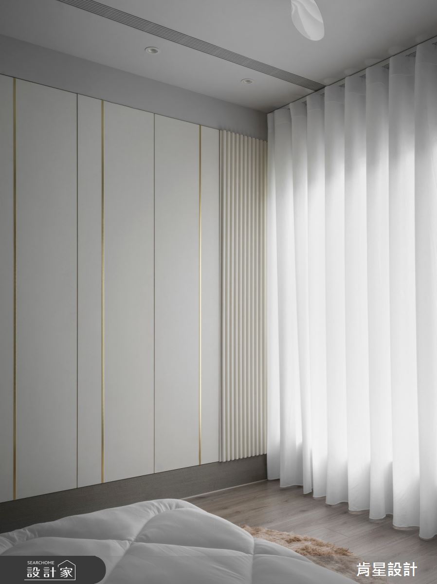 95坪新成屋(5年以下)＿輕奢風臥室案例圖片＿肯星設計＿肯星_23線光Line Light之45