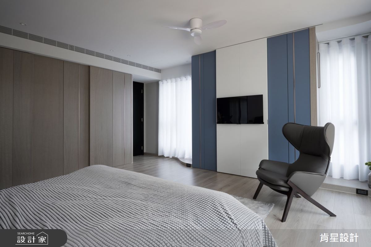 95坪新成屋(5年以下)＿輕奢風臥室案例圖片＿肯星設計＿肯星_23線光Line Light之38