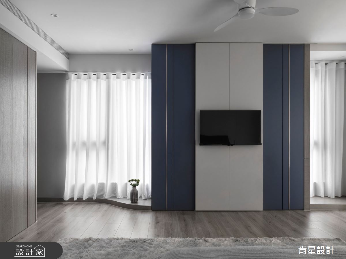 95坪新成屋(5年以下)＿輕奢風臥室案例圖片＿肯星設計＿肯星_23線光Line Light之39