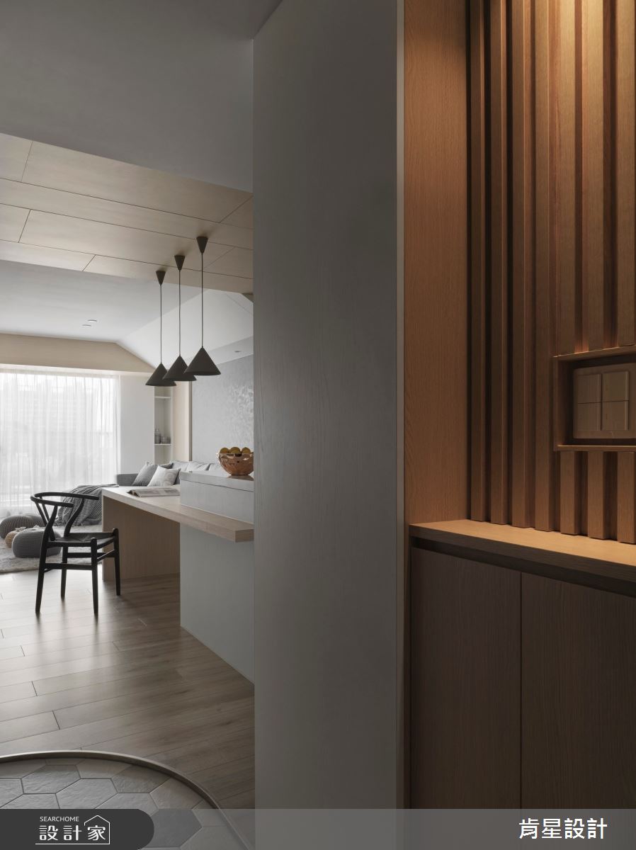 25坪新成屋(5年以下)＿現代禪風玄關餐廳中島案例圖片＿肯星設計＿肯星_24交禪Cross Zen之3