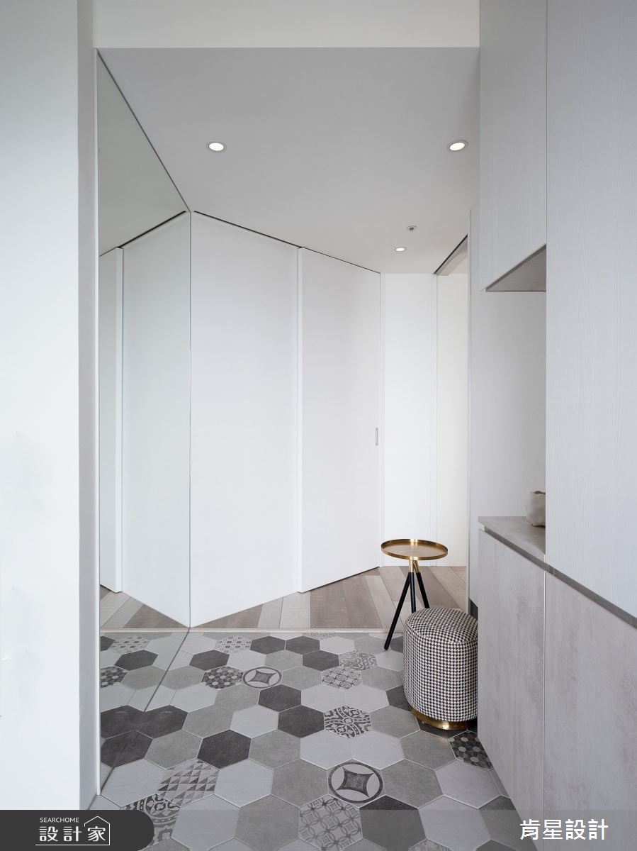 25坪新成屋(5年以下)＿現代風玄關案例圖片＿肯星設計＿肯星_25樹。述Tree。Tell之5