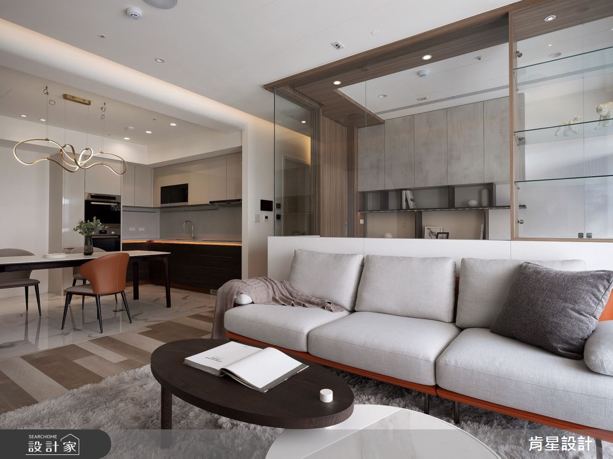 25坪新成屋(5年以下)＿現代風客廳餐廳廚房書房案例圖片＿肯星設計＿肯星_25樹。述Tree。Tell之7