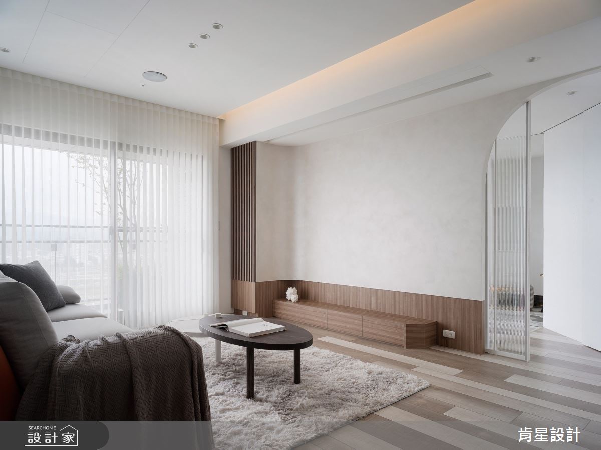 25坪新成屋(5年以下)＿現代風玄關客廳案例圖片＿肯星設計＿肯星_25樹。述Tree。Tell之2