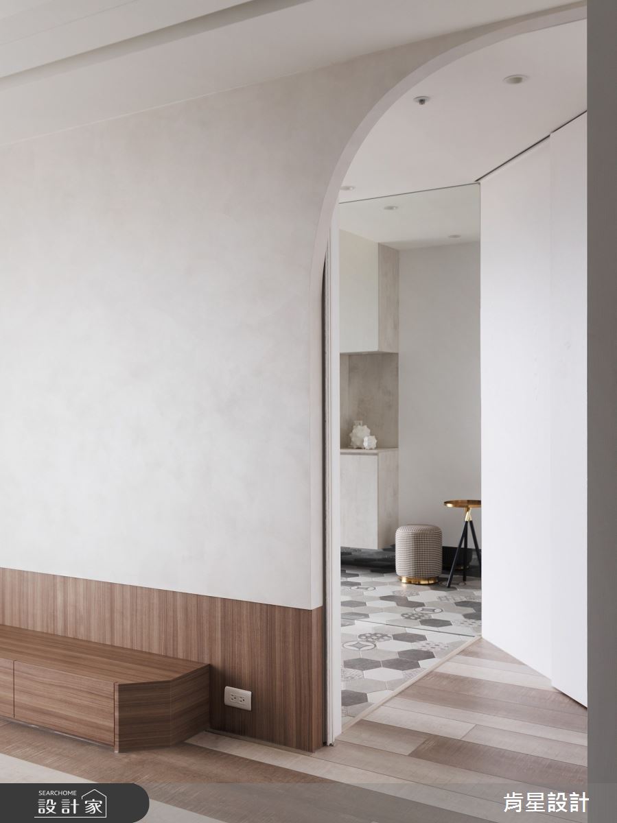 25坪新成屋(5年以下)＿現代風玄關客廳案例圖片＿肯星設計＿肯星_25樹。述Tree。Tell之4