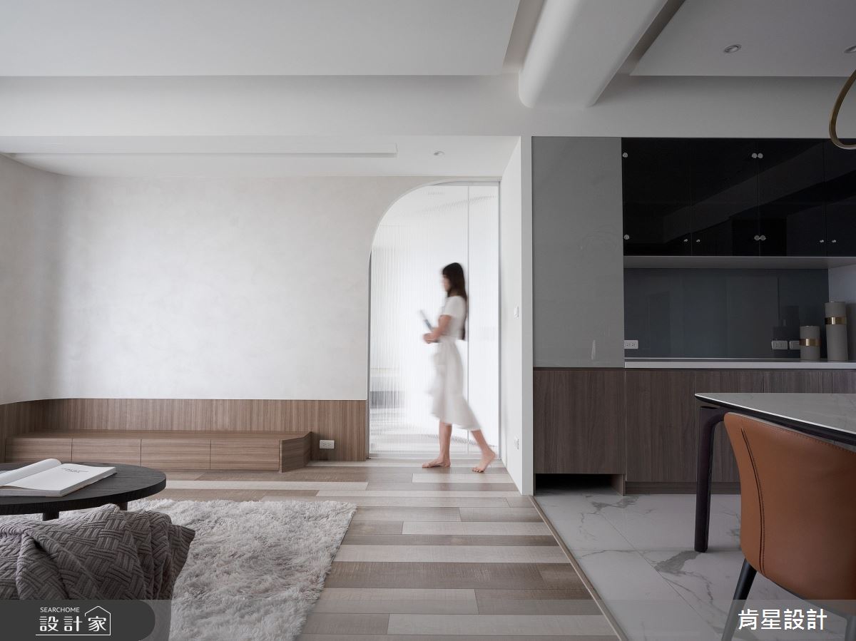 25坪新成屋(5年以下)＿現代風客廳餐廳走廊案例圖片＿肯星設計＿肯星_25樹。述Tree。Tell之3