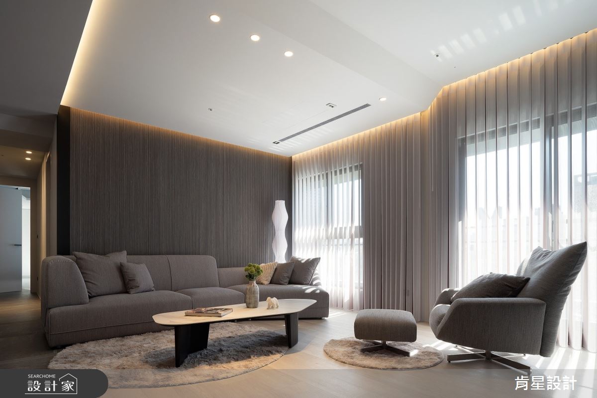 45坪毛胚屋＿現代風客廳案例圖片＿肯星設計＿肯星_26引光Lead The Light之17