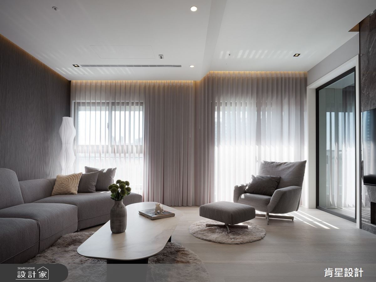 45坪毛胚屋＿現代風客廳案例圖片＿肯星設計＿肯星_26引光Lead The Light之18