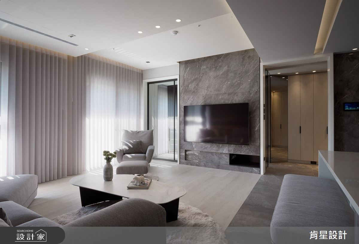 45坪毛胚屋＿現代風客廳案例圖片＿肯星設計＿肯星_26引光Lead The Light之20