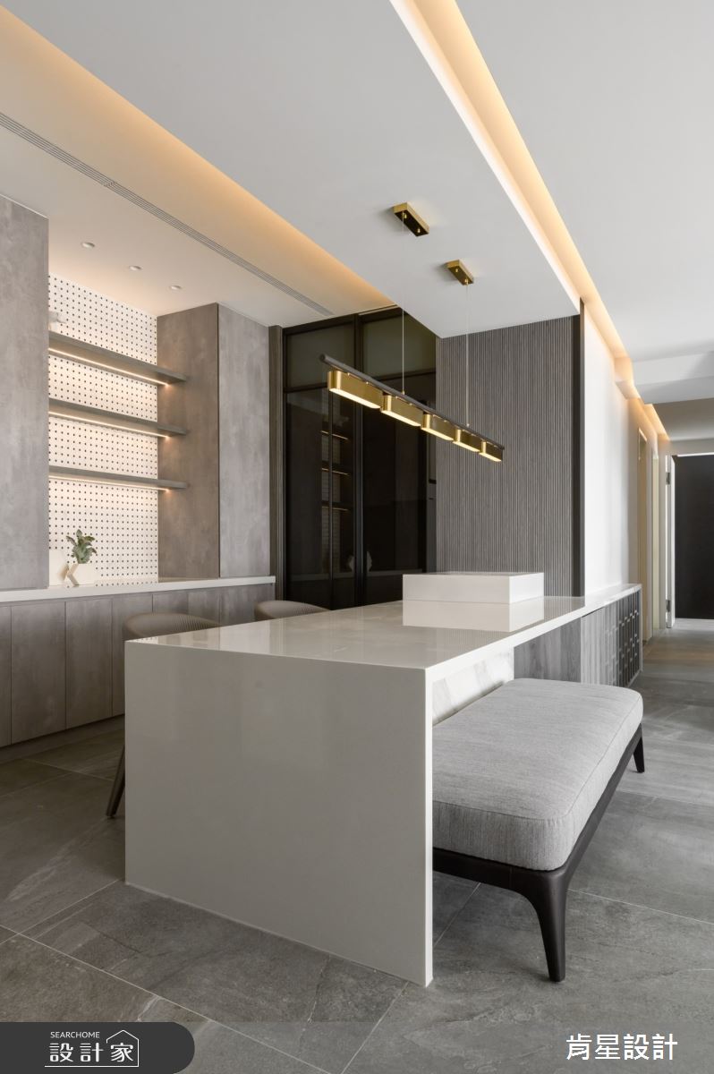 45坪毛胚屋＿現代風餐廳中島案例圖片＿肯星設計＿肯星_26引光Lead The Light之25