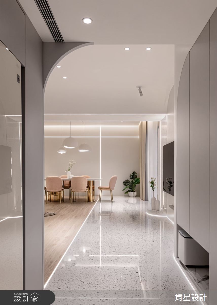 40坪毛胚屋＿侘寂輕奢風玄關案例圖片＿肯星設計＿肯星_27聖潔天光holy sky之2