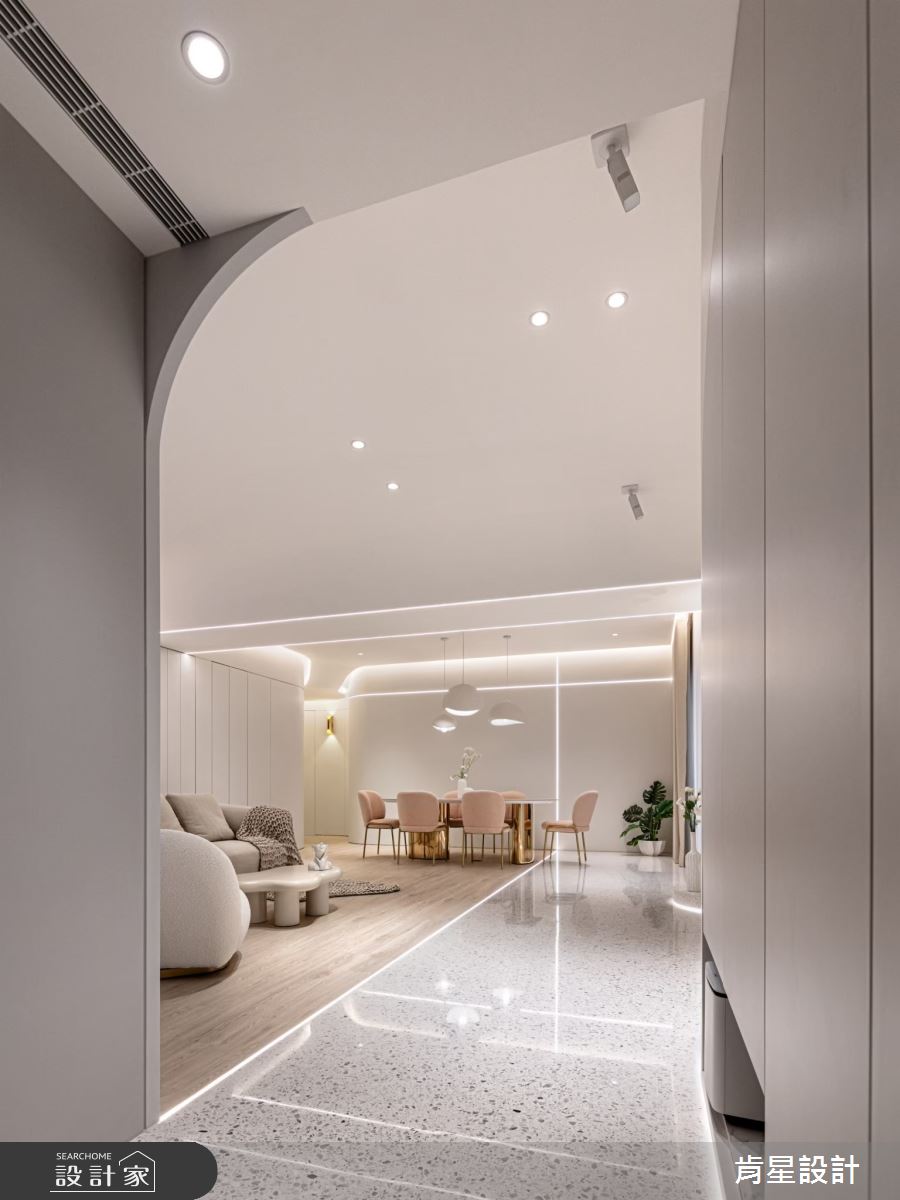 40坪毛胚屋＿侘寂輕奢風玄關案例圖片＿肯星設計＿肯星_27聖潔天光holy sky之3