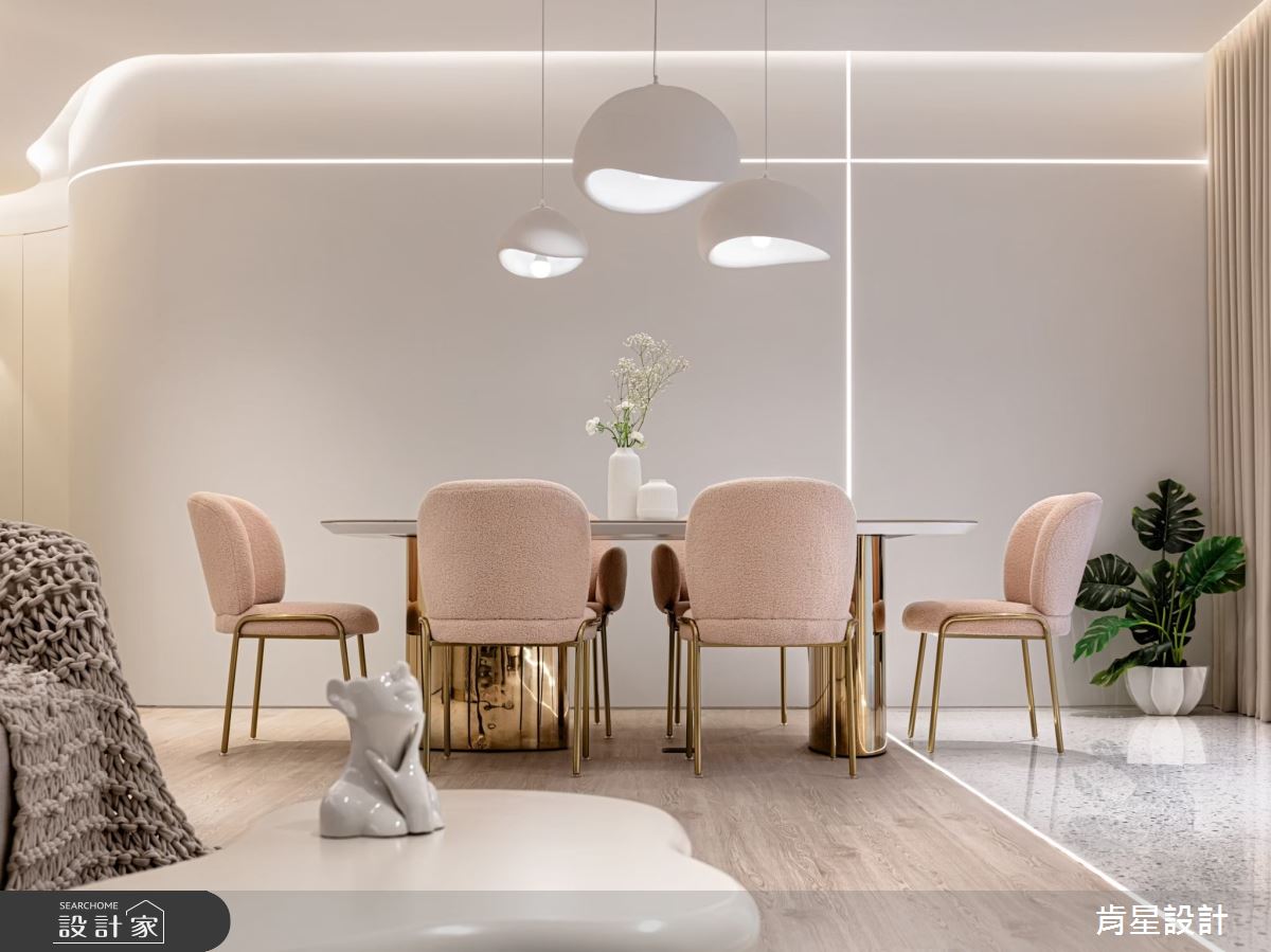 40坪毛胚屋＿侘寂輕奢風客廳餐廳案例圖片＿肯星設計＿肯星_27聖潔天光holy sky之11