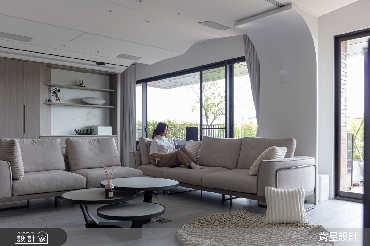 50坪預售屋＿現代輕奢風客廳案例圖片＿肯星設計＿肯星_28銀河七夕Qixi Star River之11