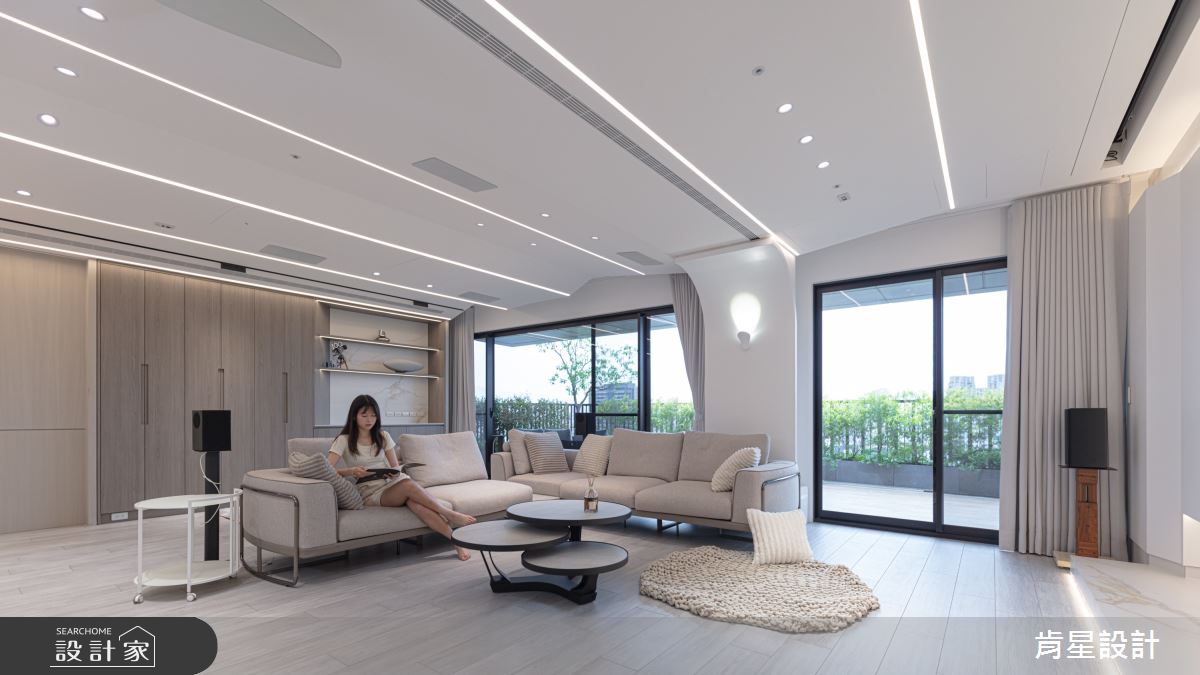 50坪預售屋＿現代輕奢風客廳案例圖片＿肯星設計＿肯星_28銀河七夕Qixi Star River之8