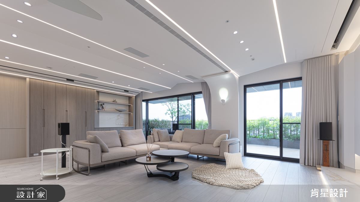 50坪預售屋＿現代輕奢風客廳案例圖片＿肯星設計＿肯星_28銀河七夕Qixi Star River之7