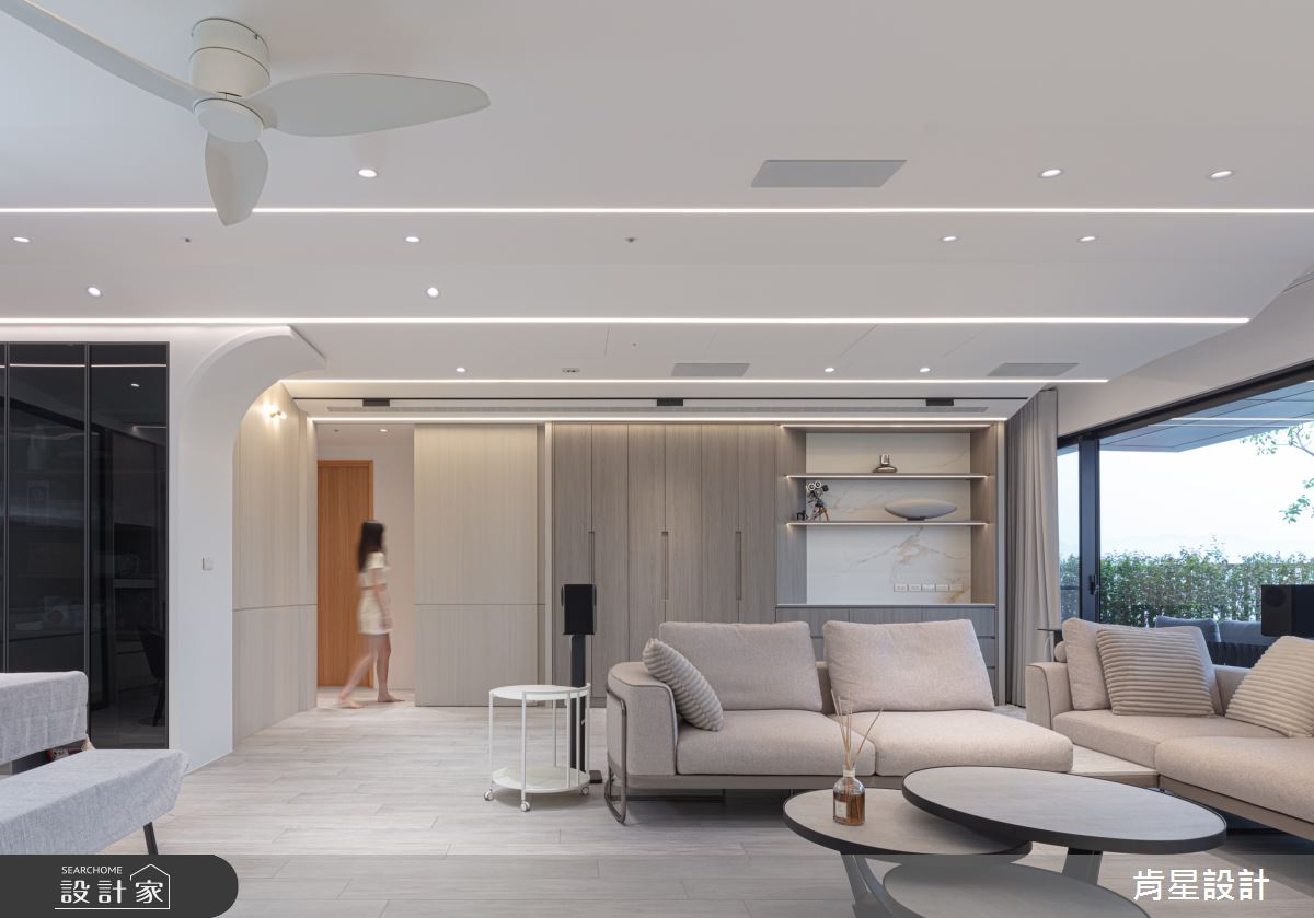 50坪預售屋＿現代輕奢風客廳案例圖片＿肯星設計＿肯星_28銀河七夕Qixi Star River之15