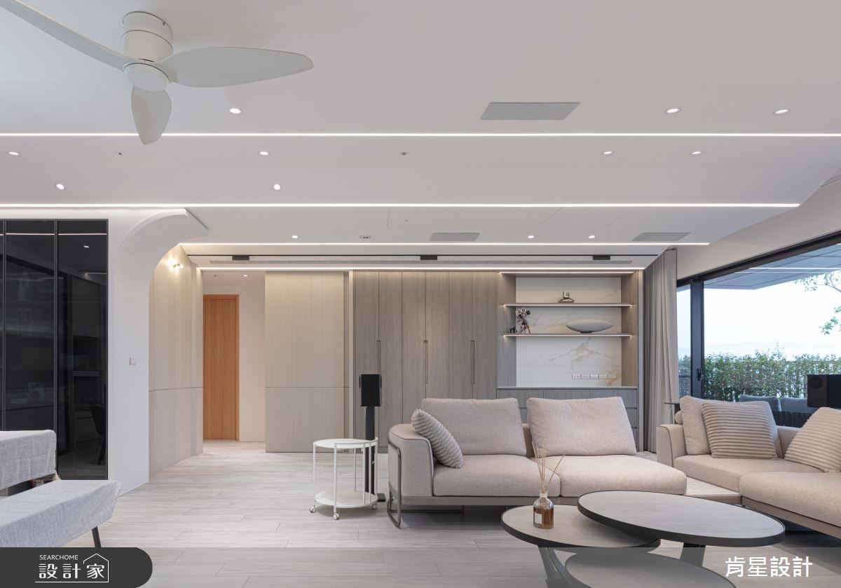 50坪預售屋＿現代輕奢風客廳案例圖片＿肯星設計＿肯星_28銀河七夕Qixi Star River之14