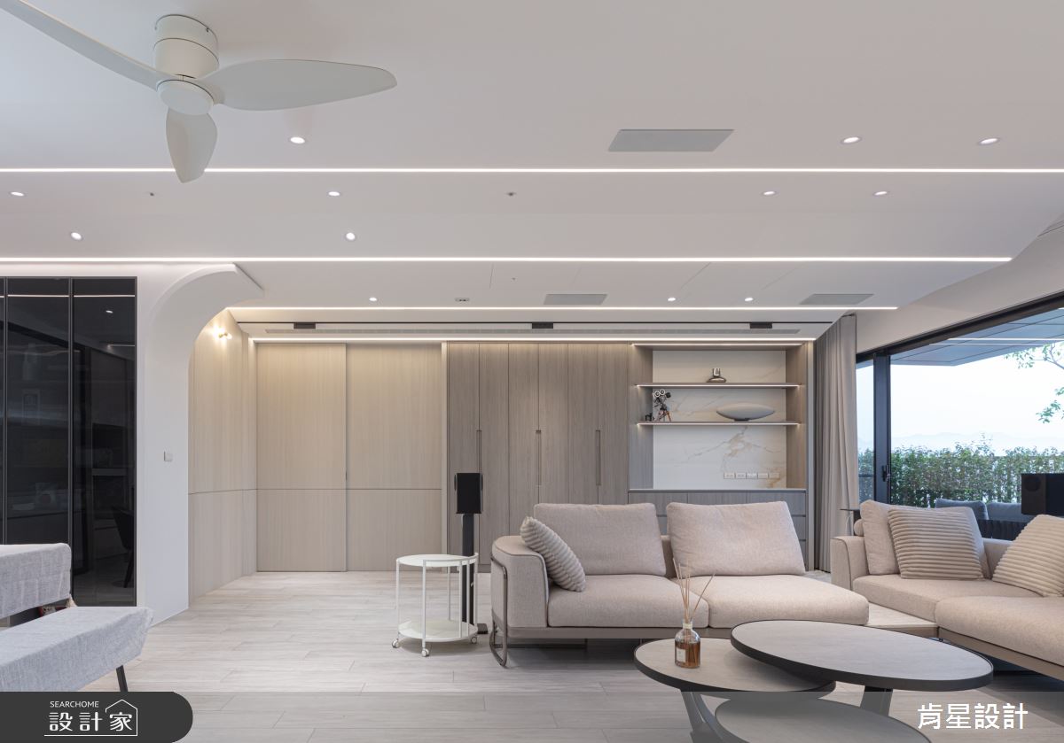 50坪預售屋＿現代輕奢風客廳案例圖片＿肯星設計＿肯星_28銀河七夕Qixi Star River之13