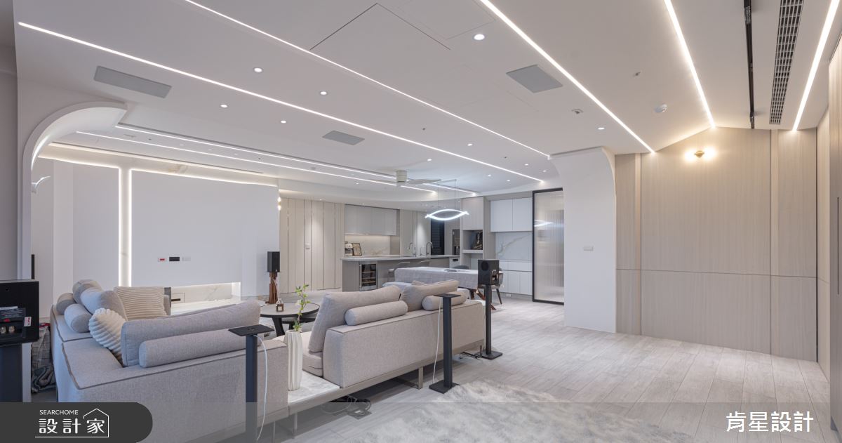 50坪預售屋＿現代輕奢風客廳案例圖片＿肯星設計＿肯星_28銀河七夕Qixi Star River之18