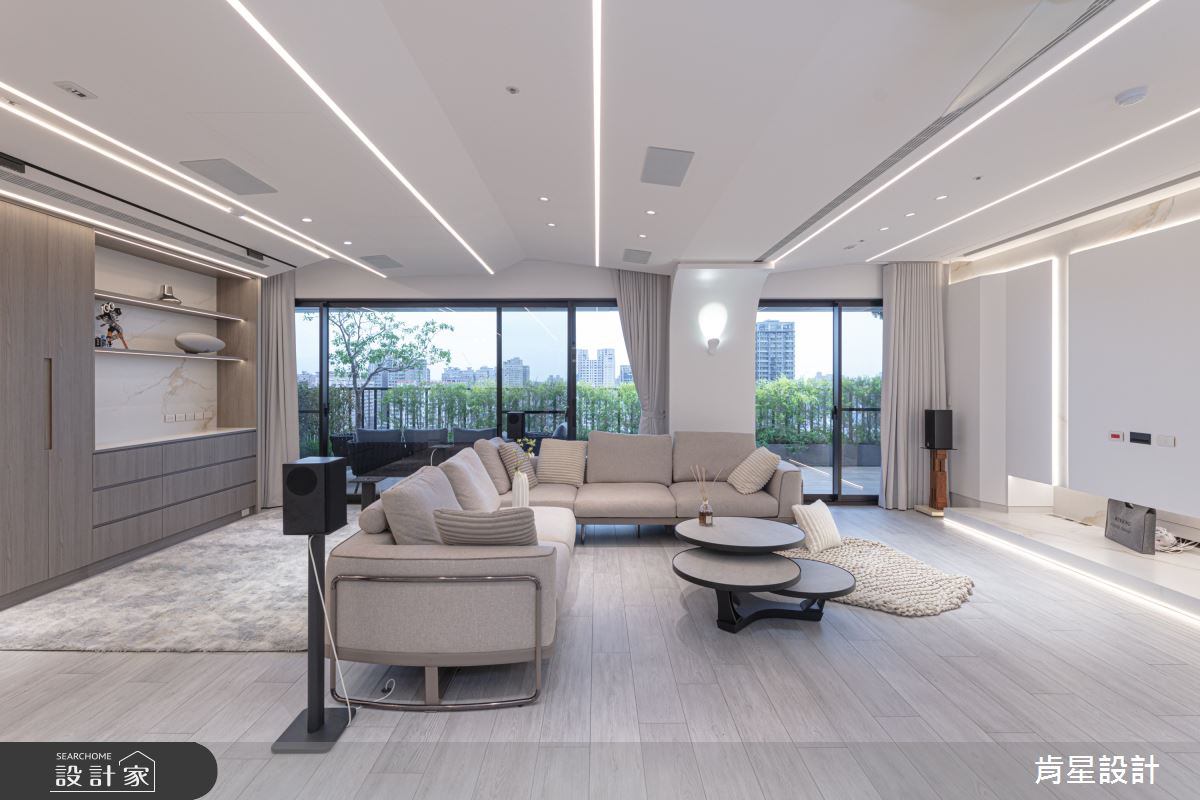 50坪預售屋＿現代輕奢風客廳案例圖片＿肯星設計＿肯星_28銀河七夕Qixi Star River之6