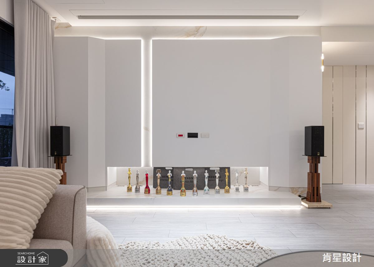 50坪預售屋＿現代輕奢風客廳案例圖片＿肯星設計＿肯星_28銀河七夕Qixi Star River之10