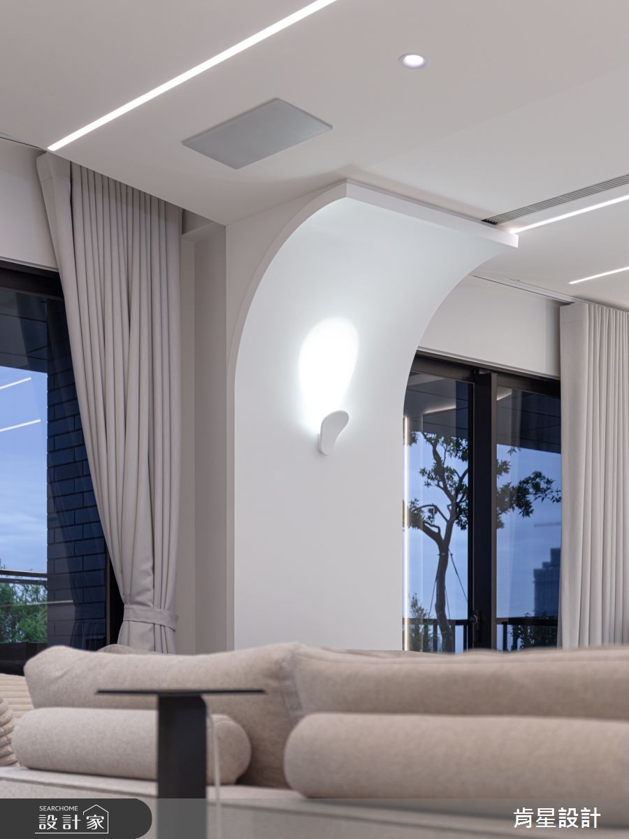 50坪預售屋＿現代輕奢風客廳案例圖片＿肯星設計＿肯星_28銀河七夕Qixi Star River之20