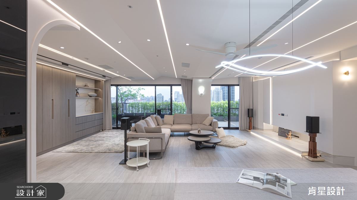 50坪預售屋＿現代輕奢風客廳餐廳案例圖片＿肯星設計＿肯星_28銀河七夕Qixi Star River之21