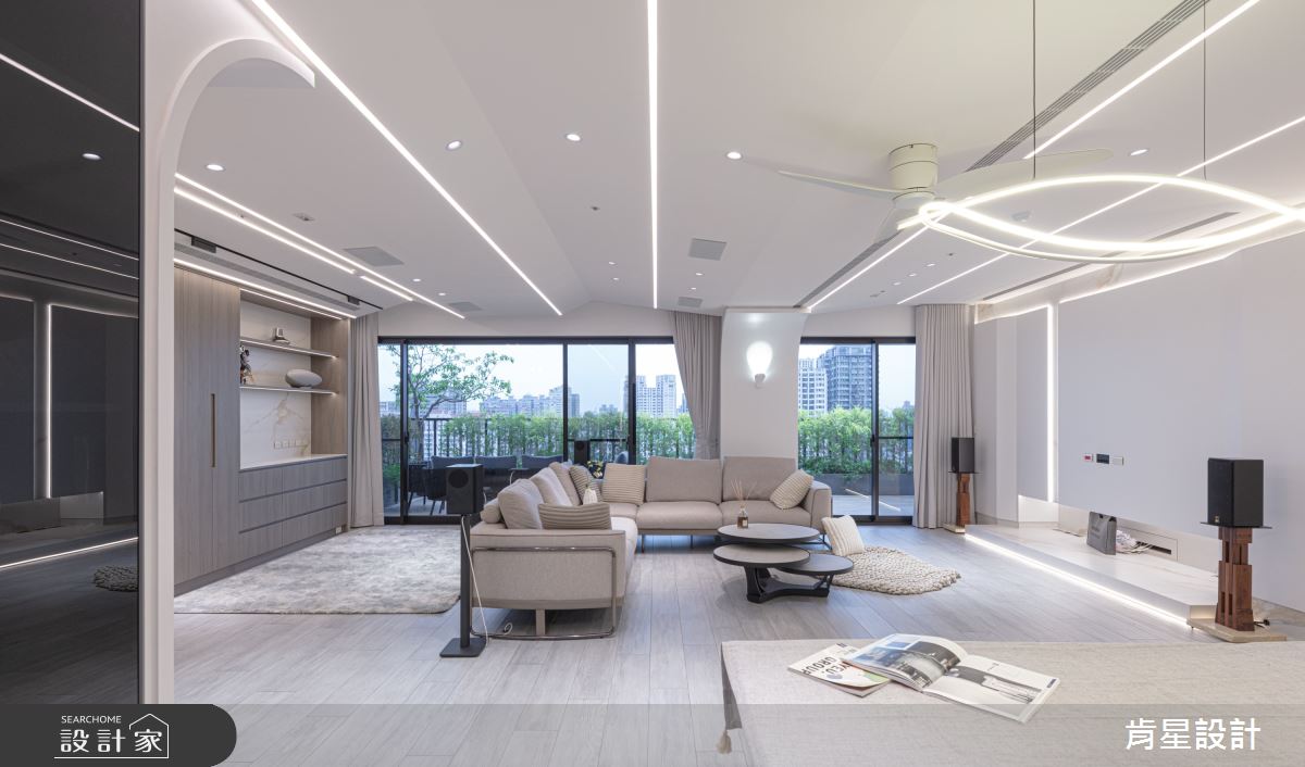 50坪預售屋＿現代輕奢風客廳餐廳案例圖片＿肯星設計＿肯星_28銀河七夕Qixi Star River之24