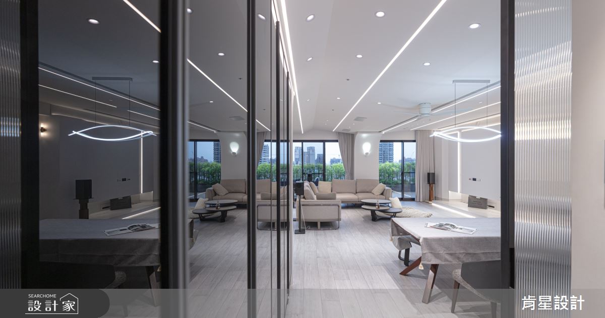 50坪預售屋＿現代輕奢風客廳餐廳案例圖片＿肯星設計＿肯星_28銀河七夕Qixi Star River之26