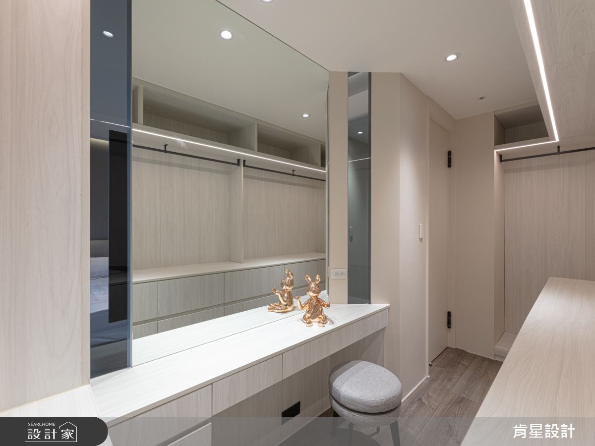 50坪預售屋＿現代輕奢風更衣間案例圖片＿肯星設計＿肯星_28銀河七夕Qixi Star River之46