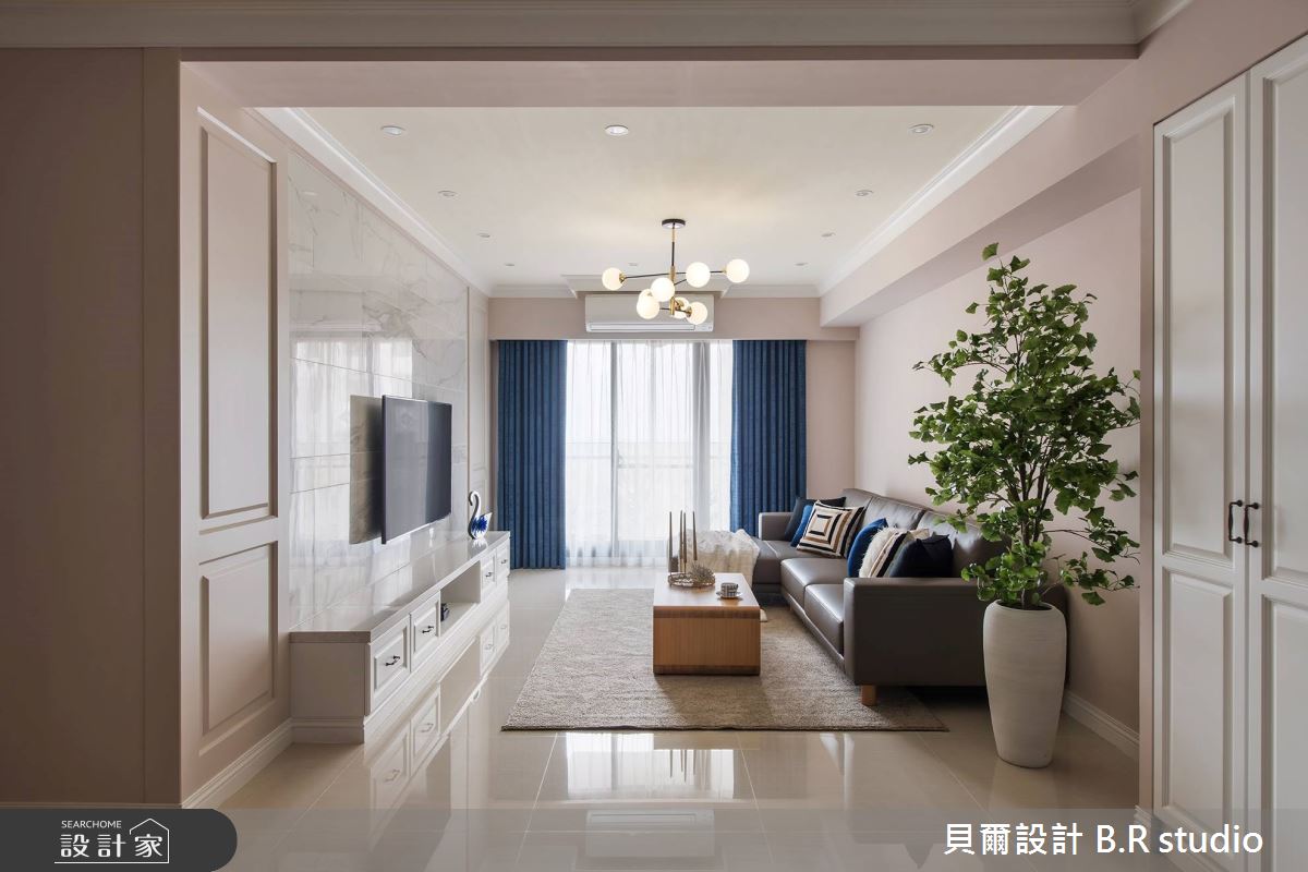 36坪新成屋(5年以下)＿美式風客廳案例圖片＿貝爾設計 B.R studio＿貝爾_05之6