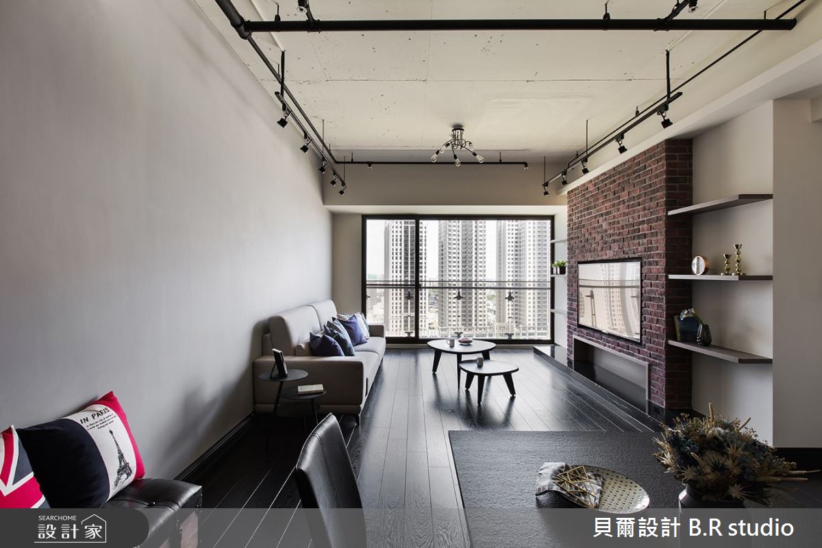 30坪新成屋(5年以下)＿工業風客廳案例圖片＿貝爾設計 B.R studio＿貝爾_07之2