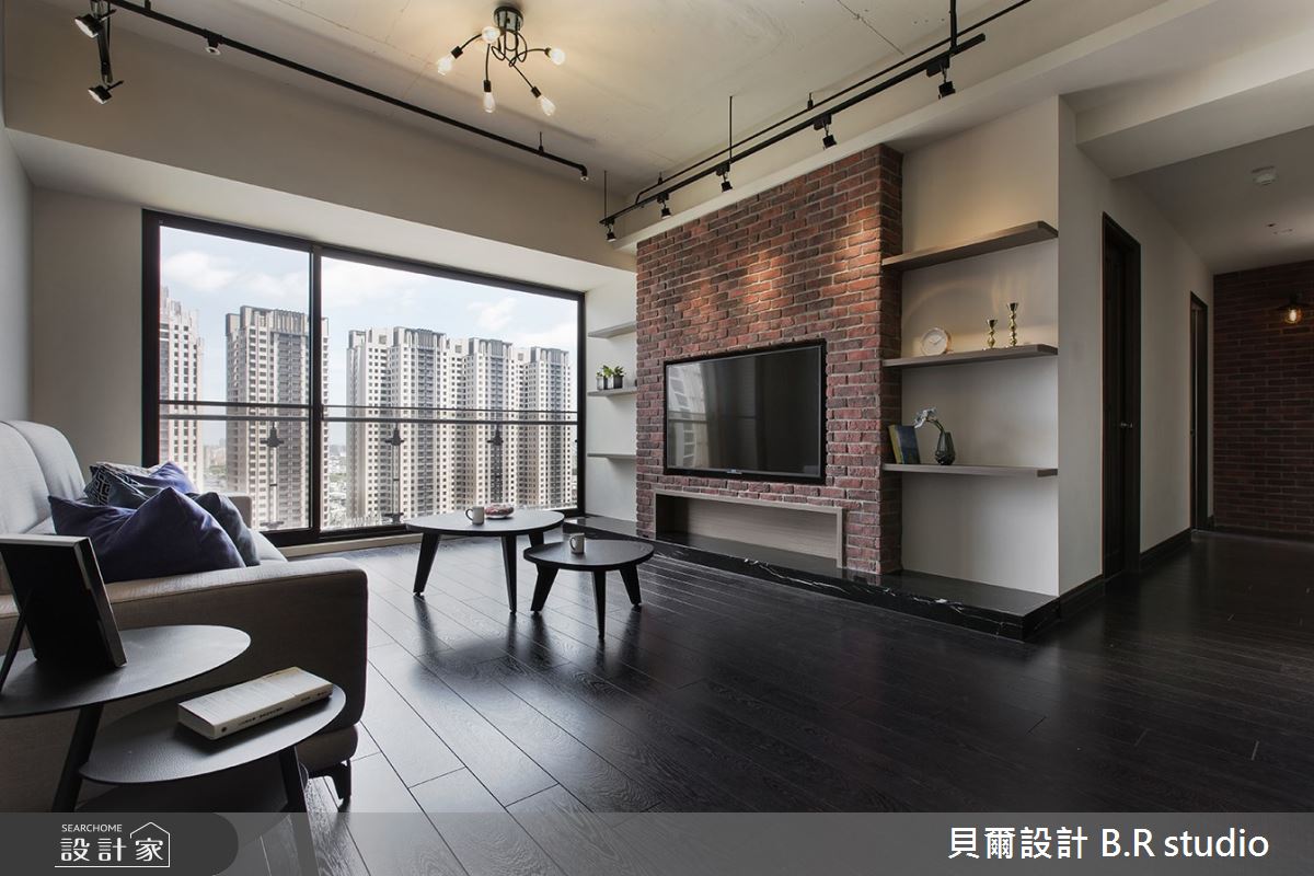 30坪新成屋(5年以下)＿工業風客廳案例圖片＿貝爾設計 B.R studio＿貝爾_07之3