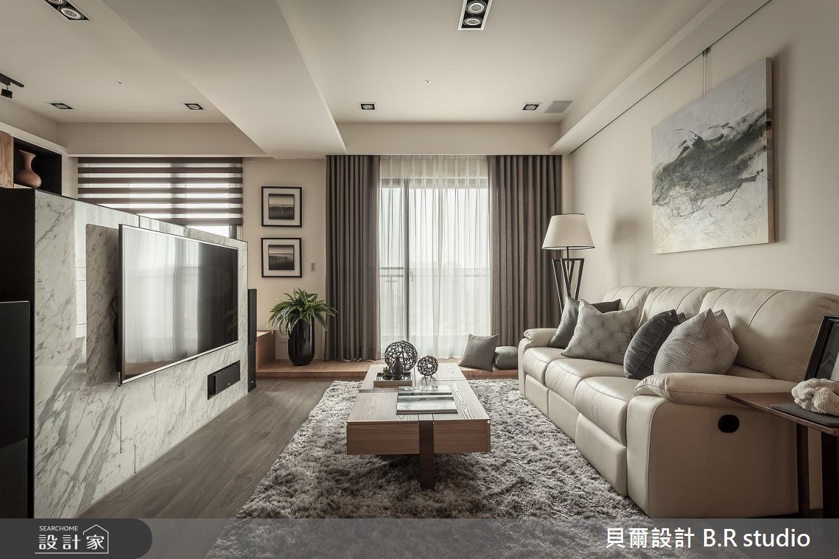 34坪新成屋(5年以下)＿現代風客廳案例圖片＿貝爾設計 B.R studio＿貝爾_08之5