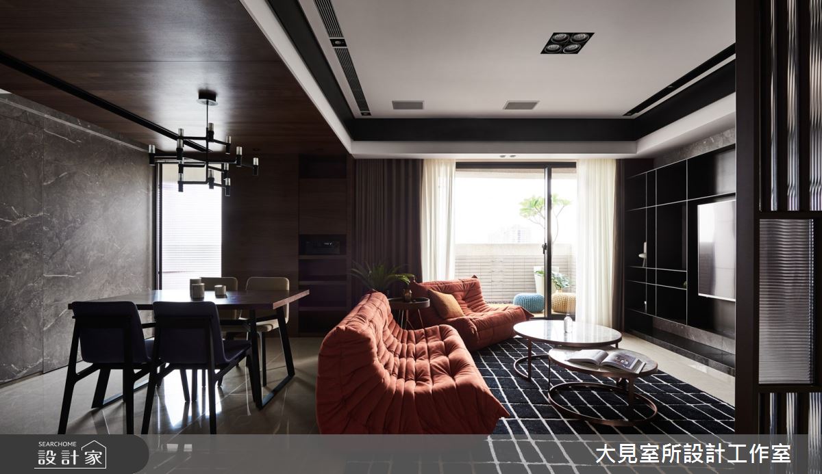 45坪新成屋(5年以下)＿現代風客廳案例圖片＿大見室所設計工作室＿大見室所_01之2