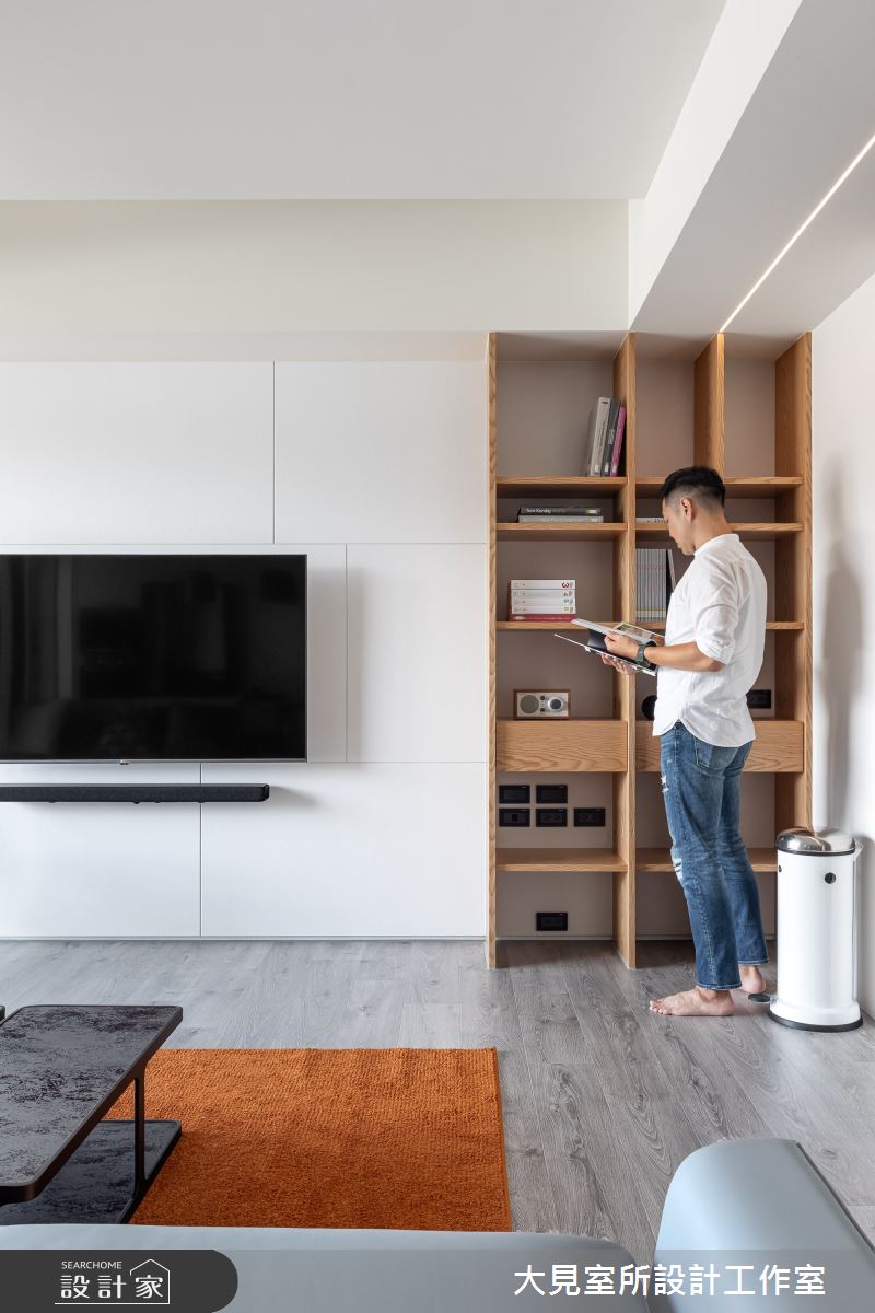 40坪新成屋(5年以下)＿簡約風客廳案例圖片＿大見室所設計工作室＿大見室所_14之12