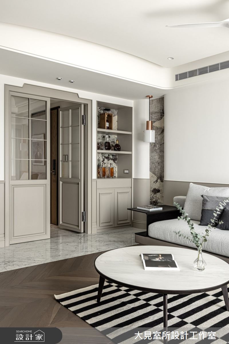 38坪新成屋(5年以下)＿新古典玄關客廳案例圖片＿大見室所設計工作室＿大見室所_18之5