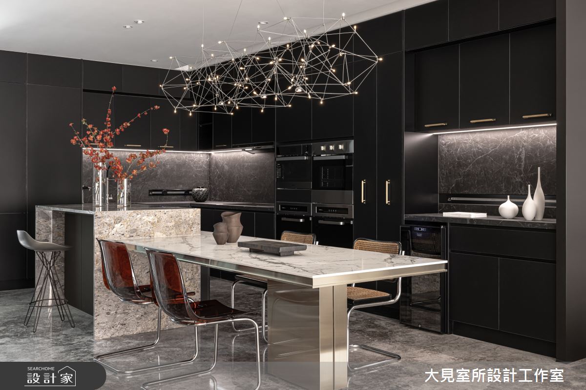 100坪毛胚屋＿現代風餐廳廚房中島案例圖片＿大見室所設計工作室＿大見室所_30之11