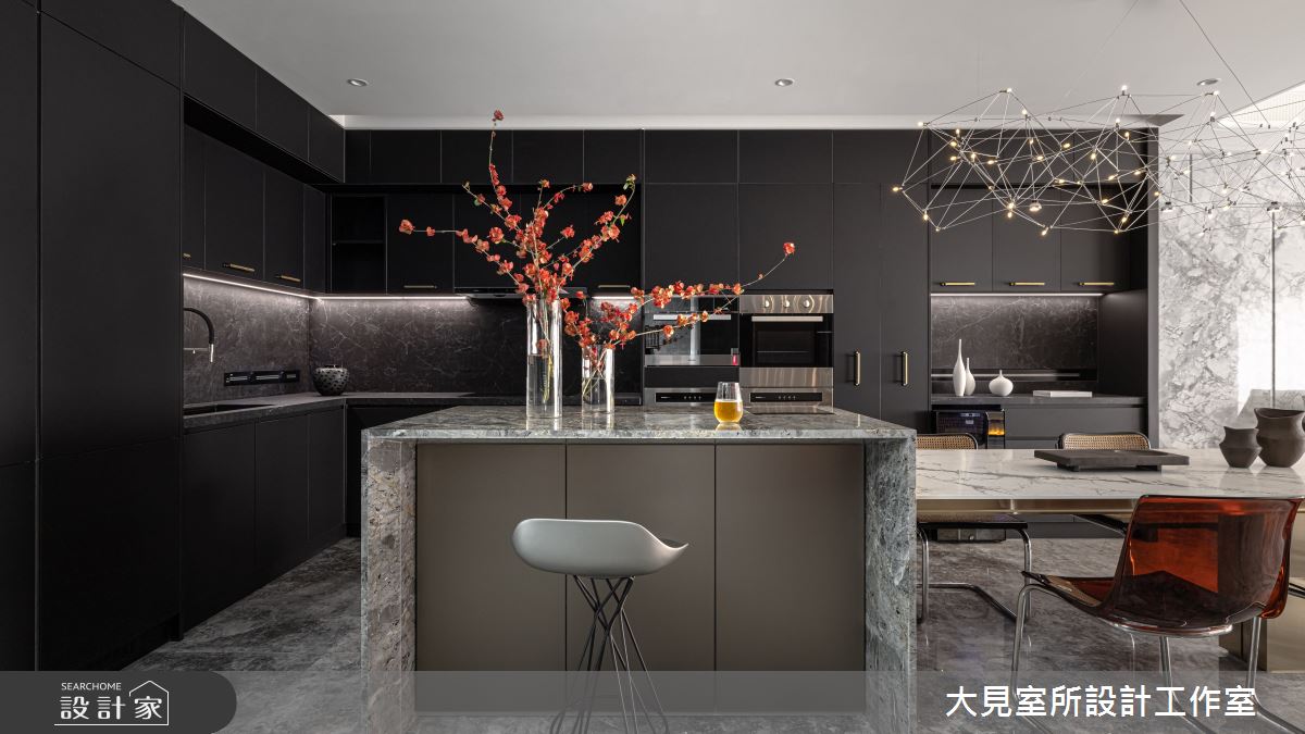 100坪毛胚屋＿現代風餐廳廚房中島案例圖片＿大見室所設計工作室＿大見室所_30之10